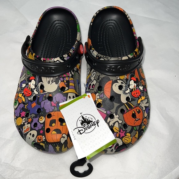 M8/W10 DISNEY CROCS Mickey and Minnie Halloween Shoes 2022 - Picture 3 of 16